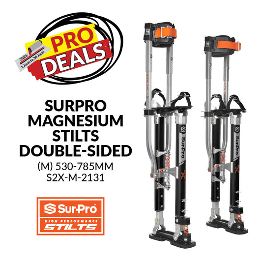 SurPro Magnesium Stilts double-sided (M) 530-785mm S2X-M-2131