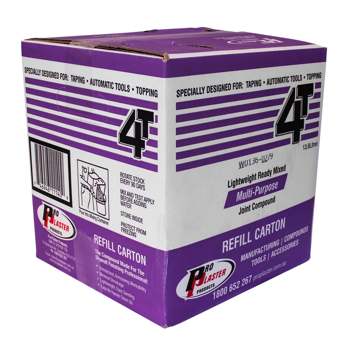 4T Multi Purpose Carton 13.8Ltr (15.5 kg) White