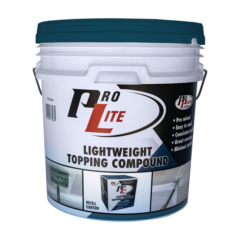 ProLite Topping Compound 15Ltr (17.3 kg) (Blue Lid) Tint – Pro Plaster ...