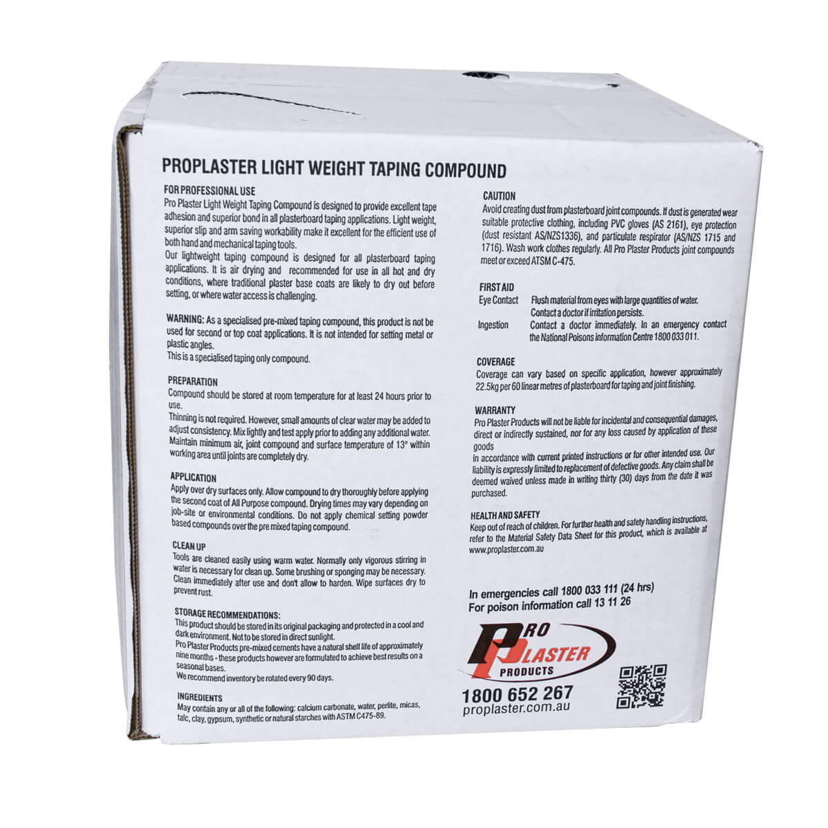 Taping Compound LW Carton 13.8Ltr White