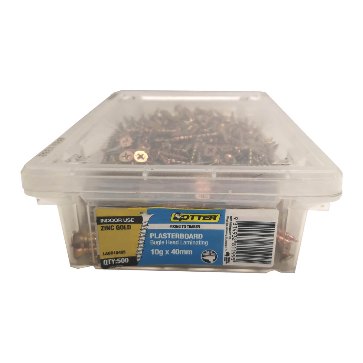 Screws 38mmx10g Loose Laminated 500 (TMLLC1038YZ)